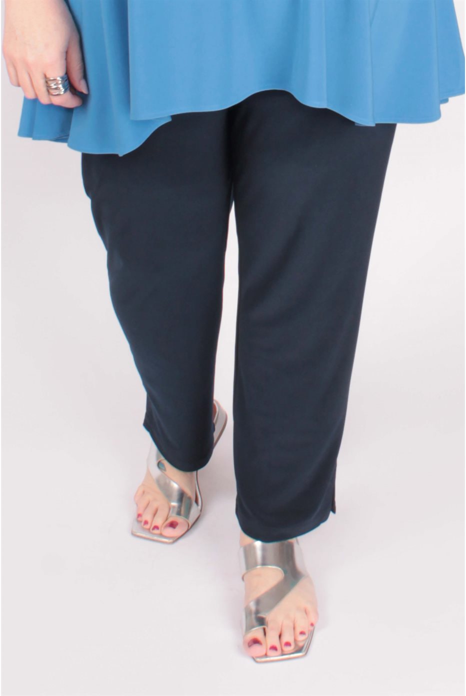 Narrow Pant Midi Marine